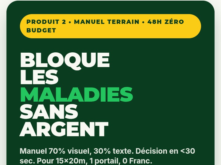 Guide Biosécurité Zéro Budget